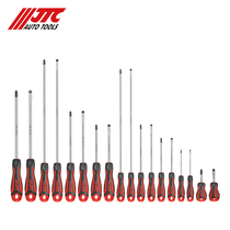 Taiwan JTC Auto Repair Special Tool Double-color Handle Strong Screwdriver One-character Phillips Screwdriver JTC7601