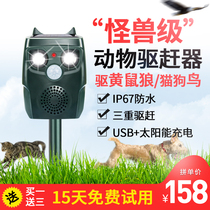 Ultrasonic solar drive cat and dog drive weasel bird drive artifact Outdoor long-lasting wild boar animal electronic drive