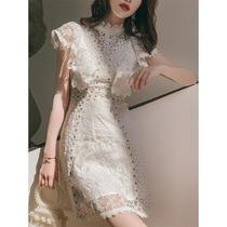 Sandro Moscoloni 2021 summer new lace openwork temperament evening dress fairy party dress