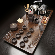 New tea set set home integrated tea tray office reception automatic rotating water Tea Table induction cooker Tea Sea