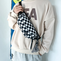 Black Chessboard G Black & White Checkered Satchel 2022 Guys Chest Bag Sports Purse Small Satchel Backpacks