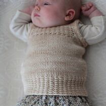 West vest baby male and female child vest text translation weaving diagram non-finished shot note mailbox