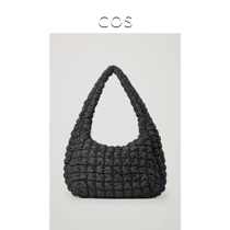  COS Womens Lightweight Quilted shoulder cloud bag Dark blue 2021 early autumn new product 0916460005