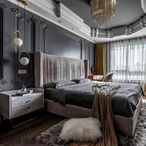 Nordic modern simple light luxury Hong Kong style ins wedding bed American technology cloth fold Master Bedroom 1 8 double cloth bed