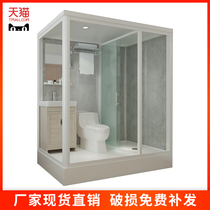 Shower room Integrated bathroom Household bath room Glass partition integrated bathroom Rural bath room