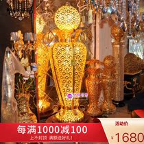 Lighting luxury crystal ingot table lamp floor lamp living room Hall Hall Company building door craft vase headlight