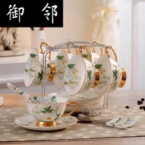 European tea set Coffee set Ceramic ornament set English afternoon Teapot Tea Cup Mid-Autumn Festival Wedding New Home gift
