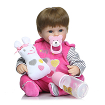 Simulation baby rebirth doll foreign trade export silicone doll toy