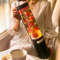 Dried flowers gift box Rose simulation flower Tanabata Valentines Day A large bouquet has a face too good-looking girlfriend cried gift