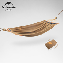 Naturehike Anti-rollover canvas Double hammock Home Outdoor Courtyard Camping Camping Field swing
