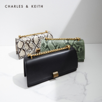 CHARLES & KEITH Spring Summer WOMENs BAG CK2-20270711 WOMENs METAL buckle chain messenger BAG
