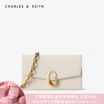 (TANABATA GIFT)CHARLESKEITH WOMENs BAG CK6-10770430 STITCHING buckle single shoulder bag wallet