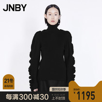 (Shopping mall same) JNBY Jiangnan cloth 21 autumn new sweater high neck long sleeve fashion 5L9330330