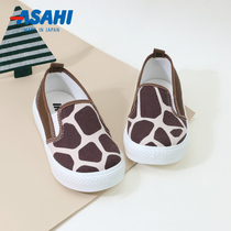  Japan Asahi Asahi kindergarten indoor childrens one-pedal thin canvas shoes spring and autumn mens and womens baby shoes