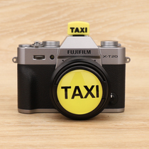 TAXI hot shoe cover lens cover creative cute cartoon SLR camera lens protective cover Canon and other applicable
