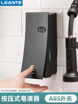 Light luxury hand sanitizer wall-mounted double-head soap dispenser non-perforated bathroom shower gel press bottle hotel shampoo bottle