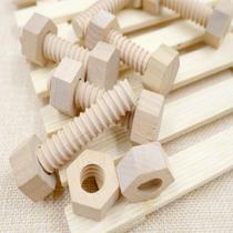 Screw nuts puzzle assembled wood toy children baby early teach hands-on toy nursery school supplies early