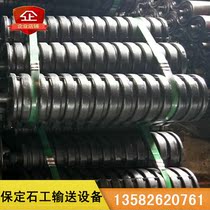 Custom waterproof and dustproof roller Wear-resistant nylon roller Rubber buffer spiral roller Coal mine triple series roller