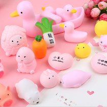 Cartoon soft cute cute pink piggy toy venting piggy pinch pinch music pinch pinch call decompression vent toy