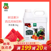 Fresh fruit juice watermelon thick pulp 3KG beverage juice thick pulp milk tea raw material fresh fruit juice