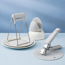 Japanese anti-burn clips Kitchen Anti-Slip plate Divine Instrumental Fetch Bowls Lifting Pan Casserole Pan Clip Stainless Steel Clip Bowl