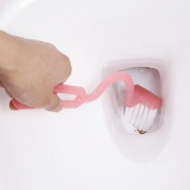 Japanese imported toilet brush no dead corner household long handle toilet brush toilet squat toilet toilet cleaning brush