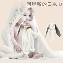 Baby peace towel mouth towel can be imported baby sleep plush doll 0-2-3 years old newborn BB stick toy