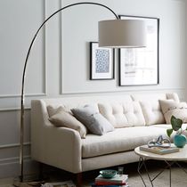 Modern simple fishing lamp Nordic living room sofa study creative light luxury Net red tea table vertical floor lamp table lamp