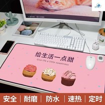 Computer warm table pad heating mouse pad Oversized desk heating student warm keyboard electric writing pad