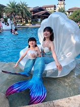 (High-end) MERMAID MERMAID TAIL FISH tail PRINCESS dress Swimsuit girl baby child fish tail