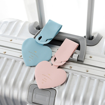 Travel portable luggage anti-lost listing consignment label name address registration card love tag hanging