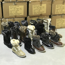 Cold-resistant 30 men and women couples winter New Xueli plus velvet warm outdoor snow boots waterproof non-slip cotton shoes