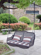 Outdoor swing hanging chair courtyard garden outdoor balcony hanging basket indoor and outdoor adult swing swing chair double hammock