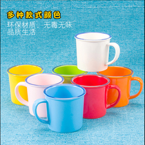A5 Melamine drop resistant Tang cup with the same nostalgic market well hot pot tableware matching tea jar enamel cup can be set logo