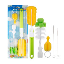 New value bottle brush five-piece set Sponge bottle cleaning brush Bottle brush Pacifier brush straw brush bottle clip
