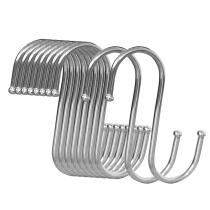 Stainless steel S-type hook Large metal hook Kitchen bathroom multi-purpose hook Outdoor tent accessories S hook