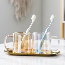 High value mouthwash cup glass ins style simple set brush Cup couple couple hotel wash Cup home