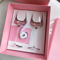 Wine glasses gift box set romantic personality couples wedding birthday Valentines Day gift champagne glass crystal goblet