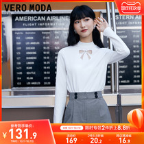Vero Moda2021 autumn and winter New retro high collar inner tee T-shirt base shirt coat women) 321302026