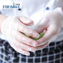 Disposable pvc gloves food catering thick durable plastic transparent baking small package 20 eat crayfish