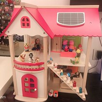 diy cottage Girl Toy gift Wooden children Puzzle House House Toy House Princess Villa Doll House