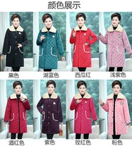 Winter adult coat loose padded cotton-padded jacket winter long sleeve long cotton warm wool collar overalls