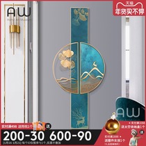 Entry wall decoration pendant porch wall creative wall hanging modern luxury home accessories metal wall decoration