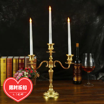 LED electronic candle light Electronic long pole wax simulation candle light Dinner Church festival Birthday decoration for Buddha lamp