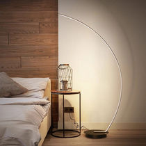 Real Union floor lamp modern minimalist living-room cozy creative personality Nordic sofa bed head bedroom semicircle moon fishing
