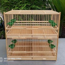 Bird cage four-row cage embroidered eye Jade Bird red neck Shell Pearl bird hibiscus Lotus yellow bird Lotus big and small gift accessories