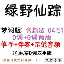 The Wizard of Oz popular kite custom guzheng accompaniment grilled music score band adaptation recording transfer shift