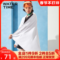 WaterTime swimming bath towel quick-drying towel female summer adult cape children's bathrobe portable beach absorbent towel