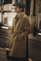 balmacaancoat balmacan coat classic vintage shoulder sleeve belt winter wool woolen coat men