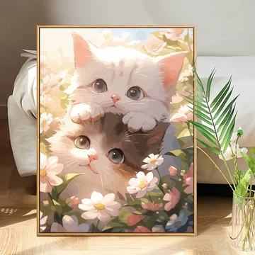 数字油画猫猫-数字油画猫猫促销价格、数字油画猫猫品牌- 淘宝